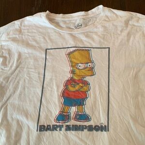 Neff Bart Simpson 3D white t shirt large